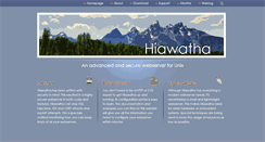 Desktop Screenshot of hiawatha-webserver.org