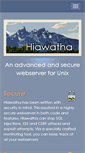 Mobile Screenshot of hiawatha-webserver.org