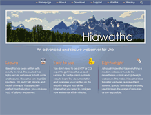 Tablet Screenshot of hiawatha-webserver.org